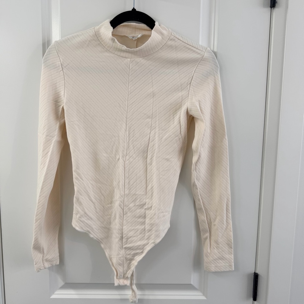 Knix Ribbed Cream Bodysuit